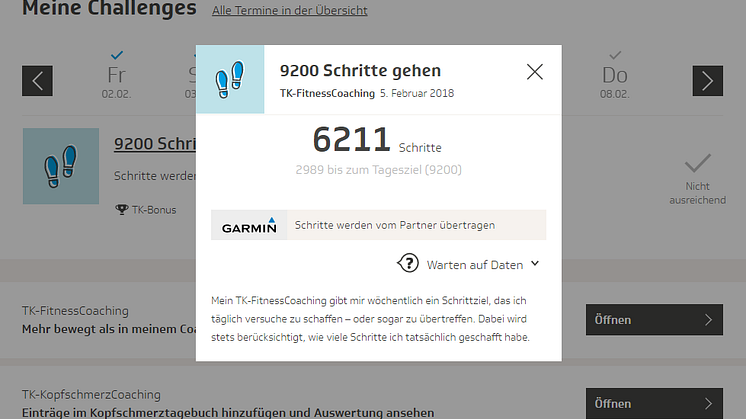 Detailansicht TK eCoach 