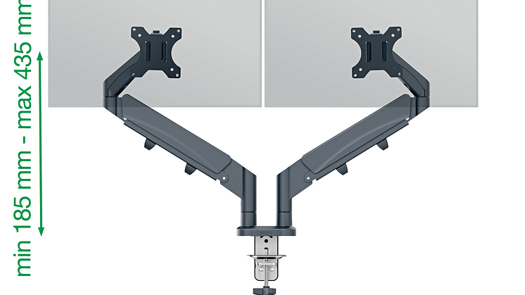 Dobbelt monitor arm