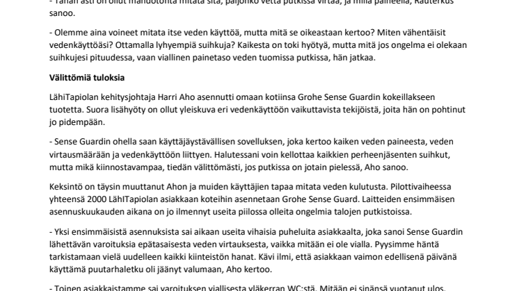 Hanavalmistaja GROHE mullistaa vakuutusalaa