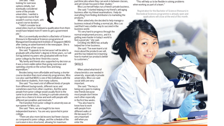 Student diversity helps Felicia Loo build business, people skills