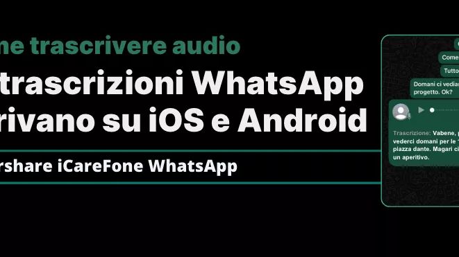 trascrizione degli audio su WhatsApp 
