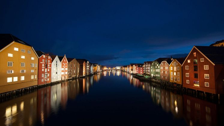Diplom Norsk lyspris 2017 Lysplan for Kanalen og Nidelva i Trondheim. Foto Zenisk