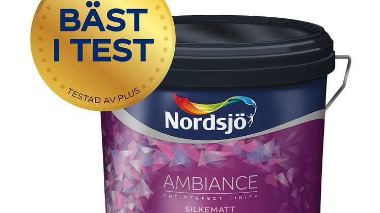 ”Bäst täckförmåga, jämn, fin gräng och lättast att rengöra” – Nordsjö Ambiance bäst i test när SVT Plus testar väggfärg