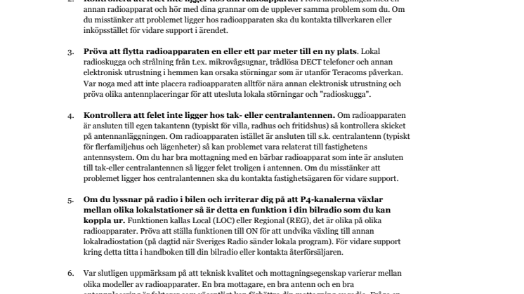 Guide till bättre radiomottagning