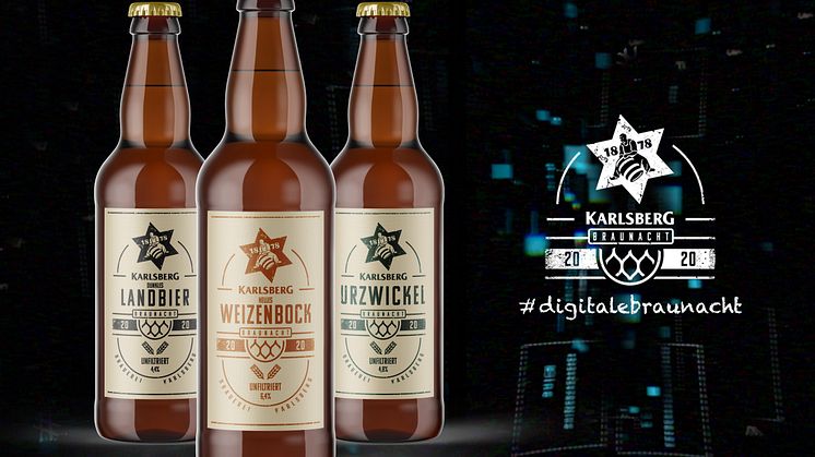 Am 29. Mai findet die erste digitale Braunacht der Karlsberg Brauerei statt.