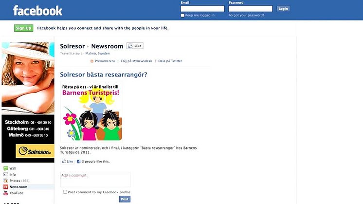 Slik implementerer du Mynewsdesk presserom på Facebook