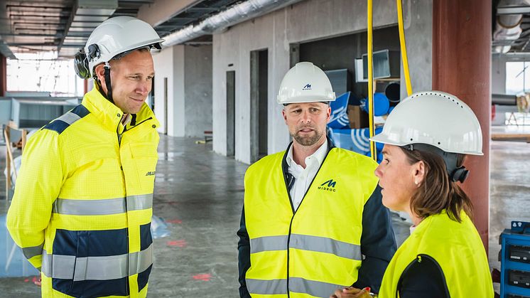 Från vänster Viktor Svensson och Peter Syrén och Maria Ekström