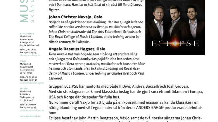 Eclipse The Back Again Tour