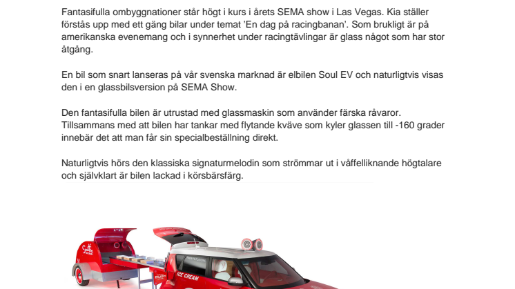 Kia Soul EV som glassbil