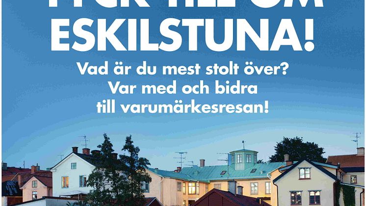 Dags för invånarna att tycka till om bilden av Eskilstuna