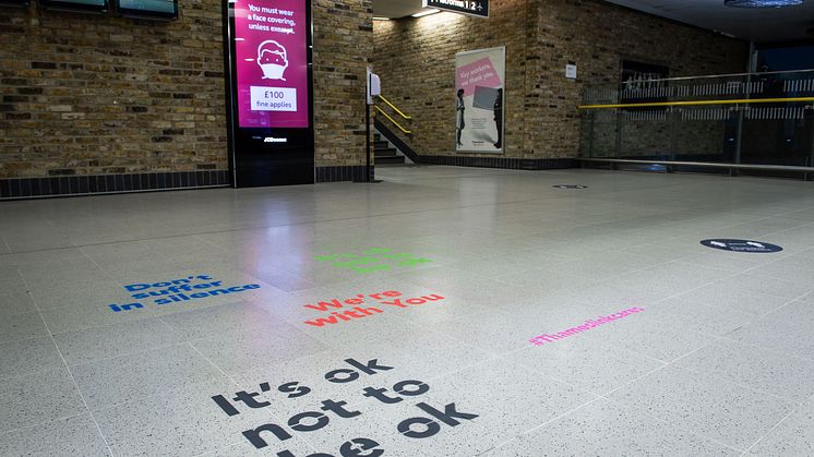 Affirmation Art appears at Blackfriars station