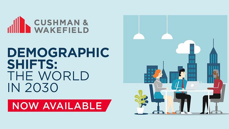 Den nya globala rapporten “Demographic Shifts: The World in 2030” från Cushman & Wakefield belyser olika intressenters behov av att förstå hur fastighetsmarknaden påverkas av generationerna och hur mn positionerar sig för att maximera möjligheterna.