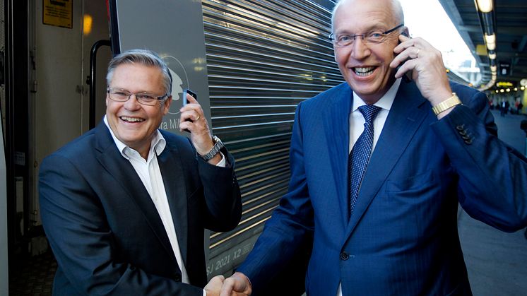 Sveriges resenärer får internet i expressfart: SJ och Telia inleder 4G-samarbete