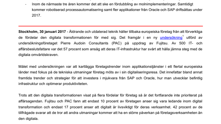 Föråldrad teknologi står i vägen för europeiska företags digitaliseringsresa