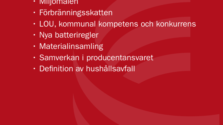 Aktuella avfallsfrågor