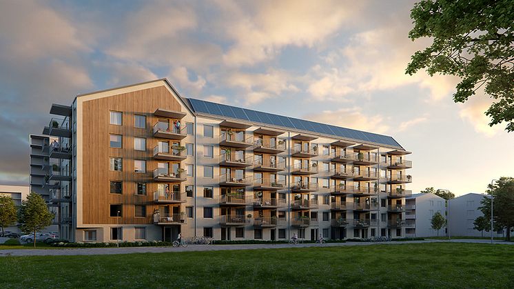 HSB Bäcken sett från Skulpturparken.