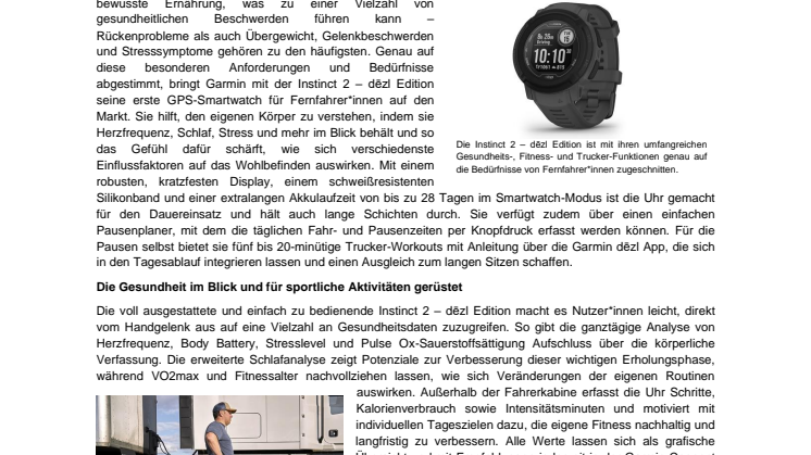PM Garmin Instinct 2 - dezl Edition