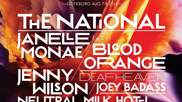 Flera internationella stjärnor till Way Out West 2014! The National, Janelle Monáe, Neutral Milk Hotel m.fl.