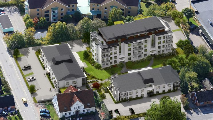 Första spadtaget för nytt seniorboende i Dalby
