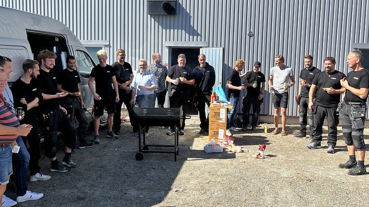 En grillning fick fira in fredag och nyöppning i Ystad.