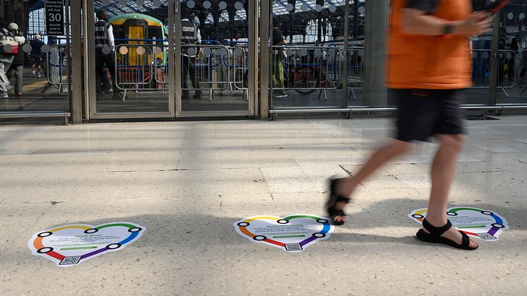 The quotes are featured at selected stations from London to Brighton