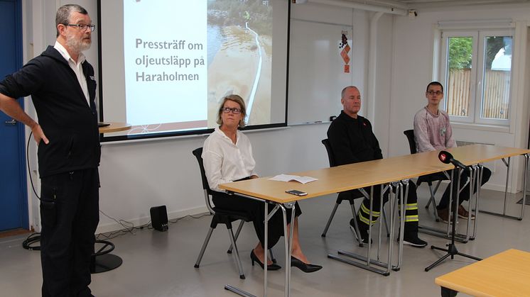 Pressträff med berörda aktörer i Piteå. 