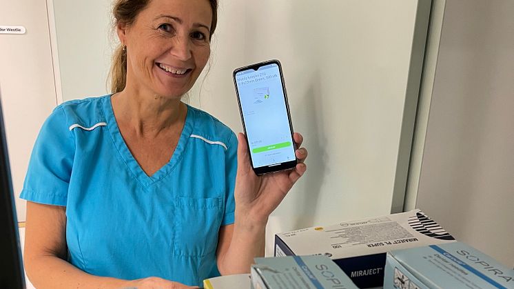 Enkel lagerpåfyllning med QR-koder för Unidents tandläkarkliniker med app