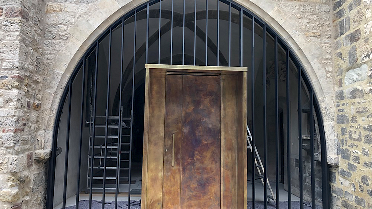 Der Besuchereingang am Naumburger Dom musste von der Metallwerkstatt Otto genau angepasst und konstruiert werden
