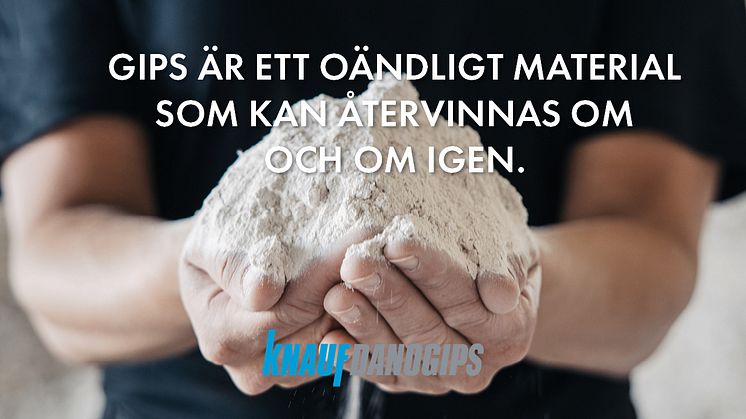 Knauf Danogips & Collecct i samarbete för att återanvända gipsspill