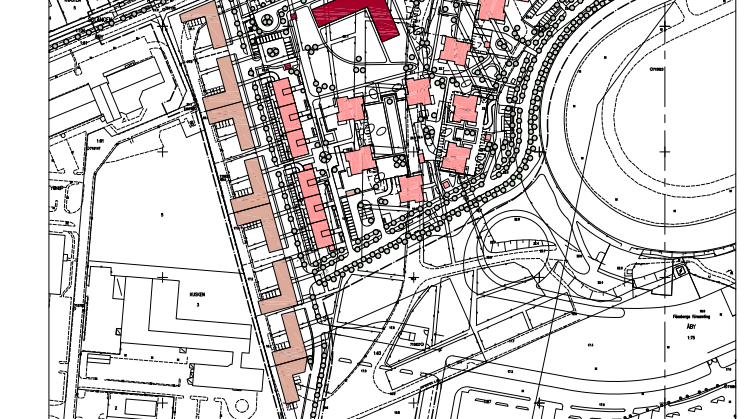 Illustration över Stallbacken, Mölndal 