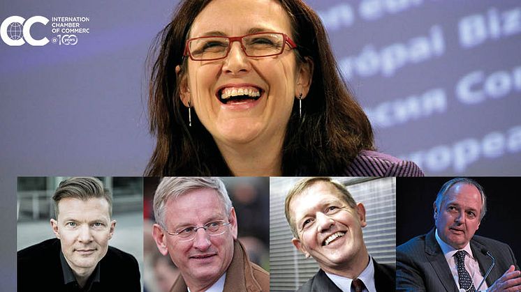Cecilia Malmström prisas för ”förtjänstfulla insatser till gagn för näringslivet” (foto: EU-kommissionen)