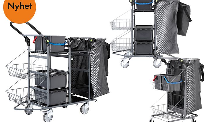 KBM Pro städvagn finns i storlekarna large, medium och small.