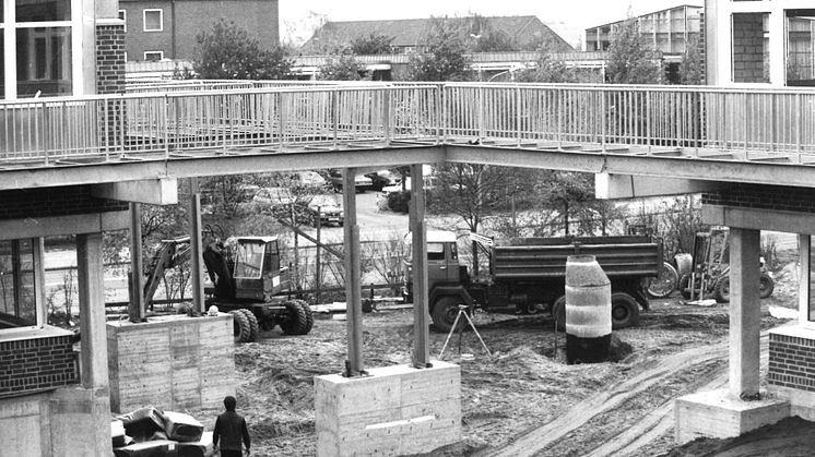Meilenstein für die Campus-Entwicklung | Innovativen Neubauten von Mensa, Bibliothek und N-Gebäude – eröffnet vor 40 Jahren