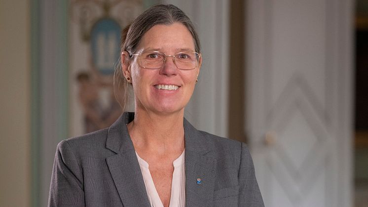 Tf landshövding Camilla Fagerberg Littorin ser att Northvolts etablering bidrar på ett positivt sätt till framtidstron i länet. Foto: Länsstyrelsen i Dalarnas län