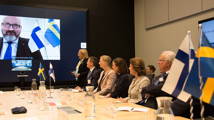 Kungaparet och finsk delegation besökte MSB