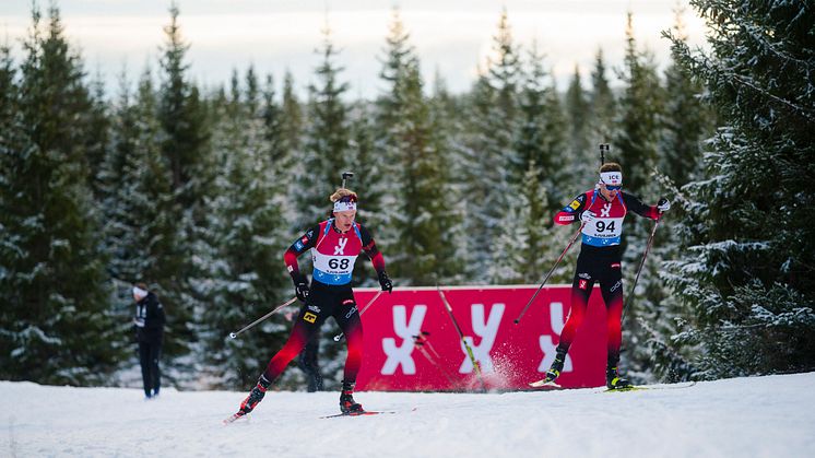 Filip Fjeld Andersen og Tarjei Bø. Foto: Christian Haukeli