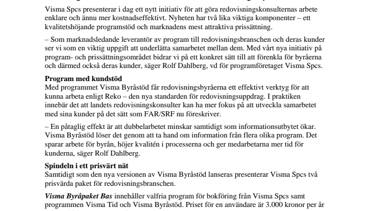 Visma gör livet enklare för landets redovisningsbyråer