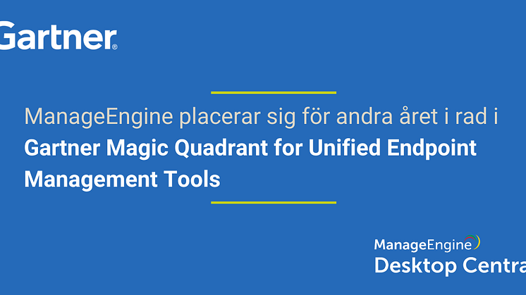 Desktop Central i Gartner Magic Quadrant för Unified Endpoint Management