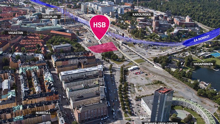 HSB får markanvisning och bygger Stockholms nya landmärke i Hagastaden