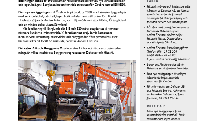Delvator och Hitachi starkare i Närke och Östergötland