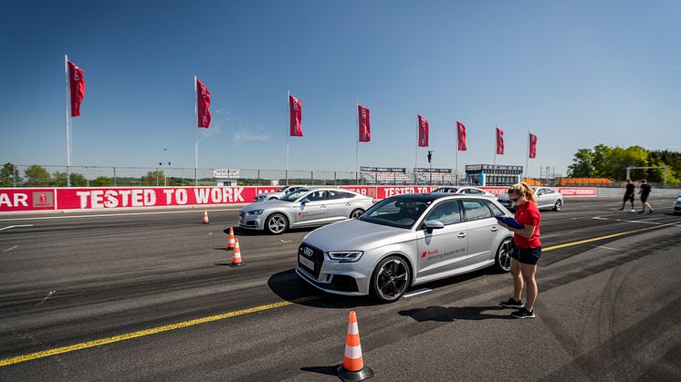 Audi driving experience 2018 med Audi S5 Sportback og Audi RS3