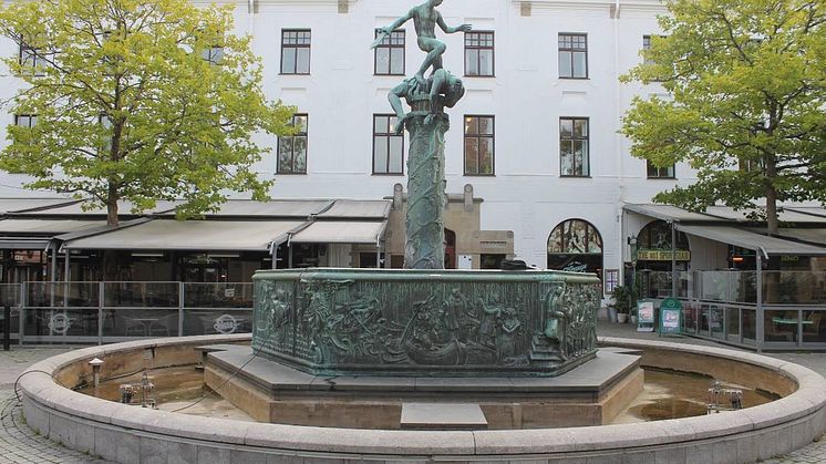 Vasabrunnen på Larmtorget i centrala Kalmar
