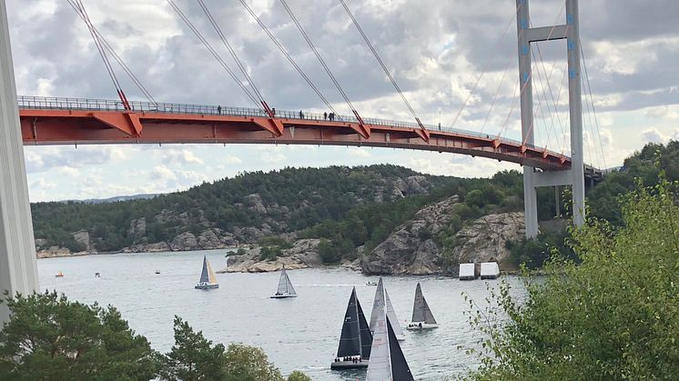 Starten på Tjörn Runt by COWI bjuder på en fantastisk upplevelse. Foto Carin Kling