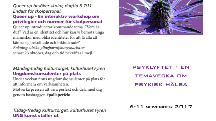 Psyklyftet – en temavecka om psykisk hälsa