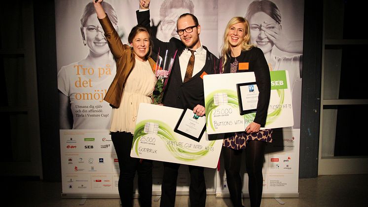 Venture Cup Nords vinnare är korade. Två av fyra kommer från Kramfors