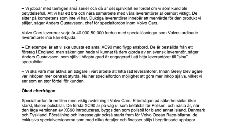 Volvo letar leverantörer för närproducerat