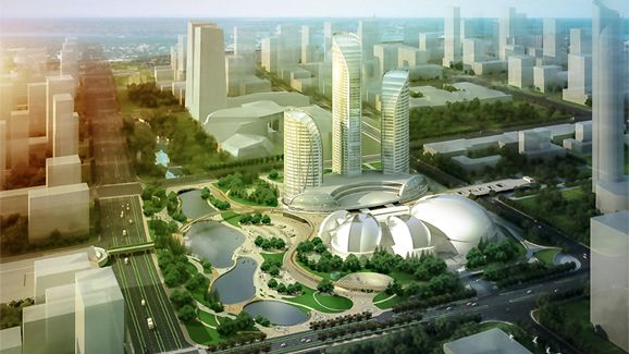499 RadiPac fläktar från ebm-papst i ultramoderna Jinan Grand Theatre