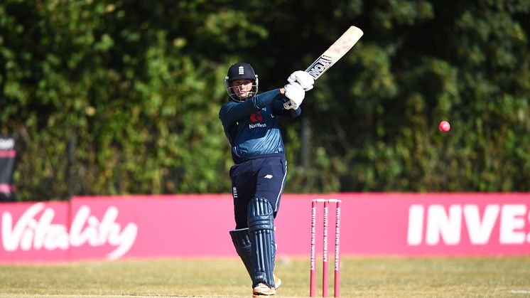 Alex Hammond bats against Bangladesh PD side (Credit Nathan Stirk/Getty)