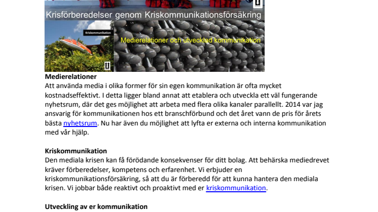 Utvecklad kommunikation för ditt företag och organisation