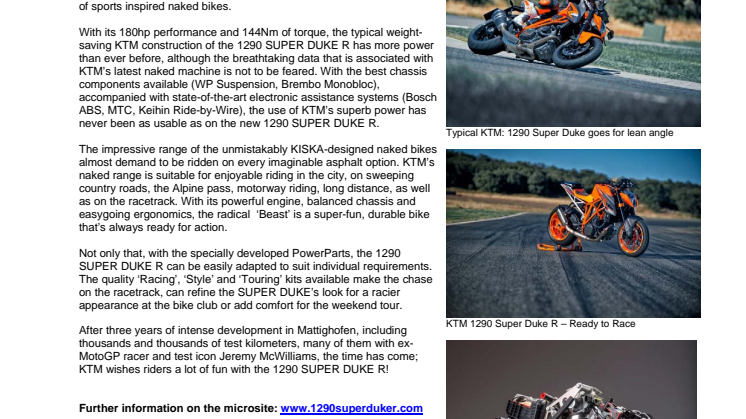 NATURALLY FAST – KTM LETS LOOSE 1290 SUPER DUKE R!
